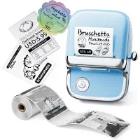 Phomemo M150 - Labelprinter - Thermisch - Bluetooth - Draagbaar - Inktloos - Verwisselbare Labelbreedtes - Oplaadbaar - Compact Ontwerp - Blauw