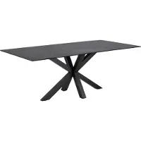 Ebuy24 Helium eetkamertafel zwart.