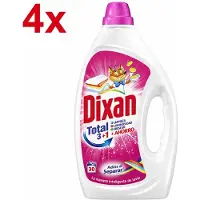 Dixan - Total 3+1 - Effective Cleaning Action - Vloeibaar Wasmiddel - 4x 1,5L - 120 Wasbeurten - Voordeelverpakking