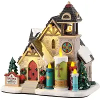 Lemax Kersttafereel | | Candlelight Church | Caddington Village