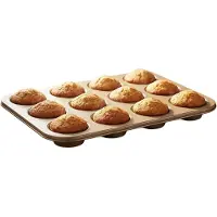 Alpina muffinvorm - metaal, 35 x 26,5 x 3 cm, beige
