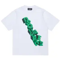 Dsquared2 T-shirt wit Jongens Katoen Ronde hals Printopdruk - maat 164