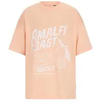 Retour Jeans T-shirt oranje Meisjes Katoen Ronde hals Printopdruk - maat 122/128
