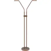 Highlight Málaga LED Vloerlamp | 2-lichts | 18W 2200K/4000K 1620lm | Dimbaar | Choco