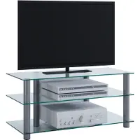 VCM TV-meubilair, Netasa helder glas (95 x 40 x 45 cm)