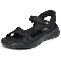 SKECHERS GO WALK Flex Illuminate Textiel Dames Zwart Standaard Sandalen