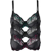 Bonprix Beugel bh met fijne kant (set van 3) maat 80