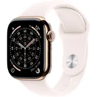 Apple Watch Series 11 GPS + Cellular 46 mm, goudkleurig titanium