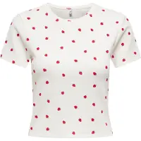 ONLY Shirt 'ONLFENJA' groen / rood / wit