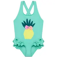 Color Kids - Kid's Swimsuit with Application - Badpak 86, turkoois