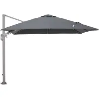 Garden Impressions Hawaii Deluxe zweefparasol 300x300 cm – antraciet doek – frame taupe