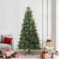 Prolenta Maison Exclusive - Kunstkerstboom, inklapbaar, groen, 240 cm