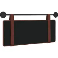 vidaXL Hangend hoofdbord Glanzend Bruin Antiek PU