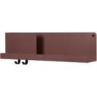 Muuto Folded Shelves Plank Deep Red | 63 x 16.5 cm