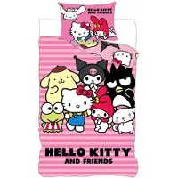 Hello Kitty friends 100 x 135 - 40 x 60Cm Katoen
