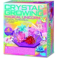 4M Diy Set Magical Unicorn Crystal Terrarium Roze