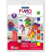 Fimo soft set - ovenhardende boetseerklei - basisset 9 halve blokken