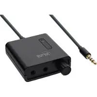 InLine 33057I Draagbare stereo-hoofdtelefoonversterker, met basversterking, 3,5 mm jackaansluiting, 1x IN, 2x OUT