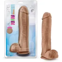 Au Naturel Blush - Realistische dildo Big John, mokka - Siliconen dildo Ø6,4 x 29,2 cm