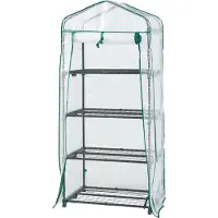 En.casa Kas 'Chaam' met 4 plateaus, afmetingen 158x69x49 cm, wit
