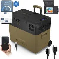 Peme Expedition - Elektrische Koelbox - Compressor - 39L - DC 12V/24V, AC 220-240V - Frigobox met Bluetooth - Aansluiting voor Auto en Camping