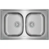 Teka Universe 80 T-xp 2c Dubbele Spoelbak
