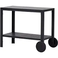 Ebuy24 Laust trolley, zwart en zwart.