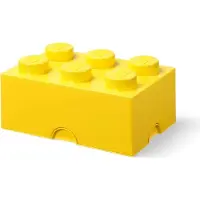 LEGO - Opbergbox Brick 6 - Nylon - Geel
