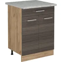 Vicco R-Line Keukenonderkast – 60 cm WB Marmer Edel grijs