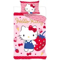 Hello Kitty strawberry 100 x 135 - 40 x 60Cm Katoen