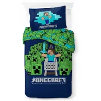 Minecraft spel einde, Creepers beddengoed, 140x200 cm