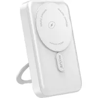 Rixus RXPB71A MagSafe Powerbank 10000mAh With Foldable Stand White