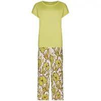 Pastunette Gele bloemen pyjama | Maat 40