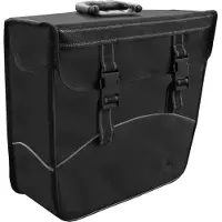 Polydaun enkele tas zwart, rechts. afmeting 37x33x14 cm, inhoud 20 litre