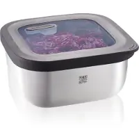GEFU Vershoudbakje Provido Vierkant Zilver 900 ml
