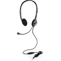 Port Designs 901603, Kabel, Geschikt voor kantoor/callcenter, 20 - 20000 Hz, 69 g, Hoofdtelefoon met microfoon, Zwart
