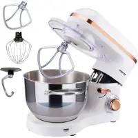 Arebos keukenmachine, 1500W, 6 liter, wit, 220 - 240 V, 1500 pk, 380 mm, 236 mm, 314 mm