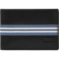 Fossil Leer kaarthouder portemonnee Jared Front Pocket Wallet Bifold Black zwart