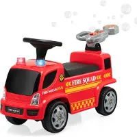 Coast Children's Fire Motor met zeepbelpistool voor kinderen van 18-36 maanden rood