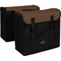Greenlands Dubbele tas , 34 liter, 37 x 33 x 14 cm (2 stuks) - Zwart/Bruin