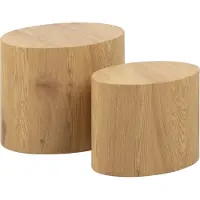 Ebuy24 Mica salontafel 2 stk. eiken.