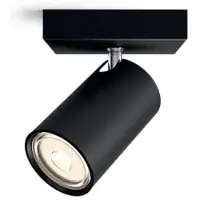 Philips Led opbouwspot | Rond | Kosipo | Zwart | 1x GU10 fitting