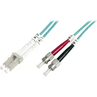 Digitus DK-2531-05/3 Glasvezel kabel 5 meter LC ST I-VH OM3 Aqua-kleur