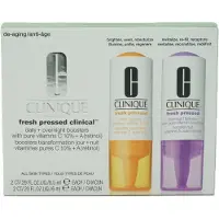 Clinique Verzorging Anti-aging verzorging Fresh Pressed Kit 2 x Daily Booster with Pure Vitamin C 10% 8,5 g + 2 x Overnight Booster with Pure Vitamin A (Retinol) 8,5 g