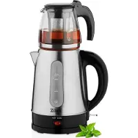Zilan 2 in 1 Theemaker en waterkoker - Turkse theepot - Caydanlik - Elektrisch - Waterkoker - 2 in 1