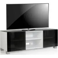 VCM Houten TV meubel lade TV lowboard TV kast wielen oprolbaar Luxala