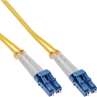 InLine LC Duplex Optical Fiber Patch kabel - Single Mode OS2 - geel / LSZH - 5 meter