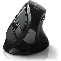 CSL - Ergonomische muis (Bluetooth, draadloos, verticale muis met optische sensor - 2,4 GHz & Bluetooth, armvriendelijk - 600 tot 1400 dpi)