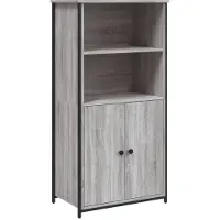 Syfax Hoge kast 62x36x121,5 cm bewerkt hout grijs sonoma