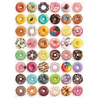 Eurographics Donuts Puzzel (1000-Puzzlestukken) (6000-0585) , Roze